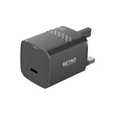 PAWA RETRO 45W WITH TYPE C PORT UK PLUG BLACK PW-TCRT45UK-BK thumbnail 2