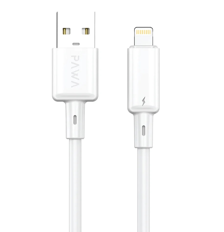 PAWA LITE 3A USB A TO MICRO QUICK CHARGING PVC CABLE 1.2M PW122 WHITE PW-BDC312AM-WH thumbnail 2