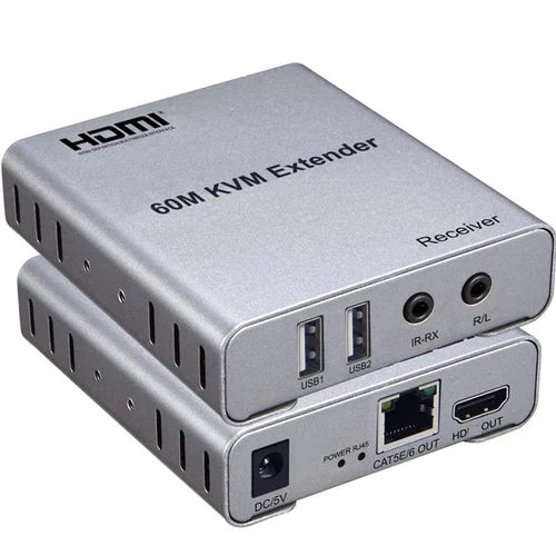 HDMI 60M KVM EXTENDER WITH AUDIO thumbnail 2