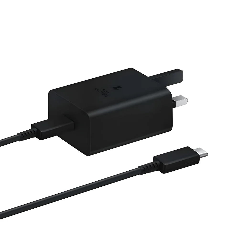 SAMSUNG POWER ADAPTER 45W PD WITH USB C PORT USB C CABLE BLACK T4510XBEGAE thumbnail 2