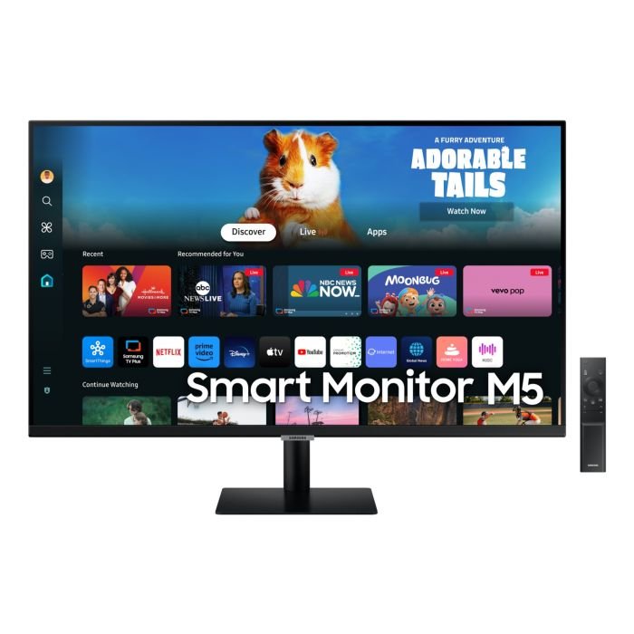 Samsung 27"M5 Full HD Smart Monitor with Speakers and Remote - LS27DM500EUXXU thumbnail 2