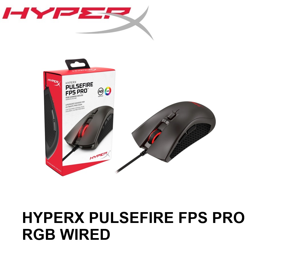 HYPREX PULSEFIRE FPS PRO RGB WIRED GAMING MOUSE BLACK HX-MC003B thumbnail 2