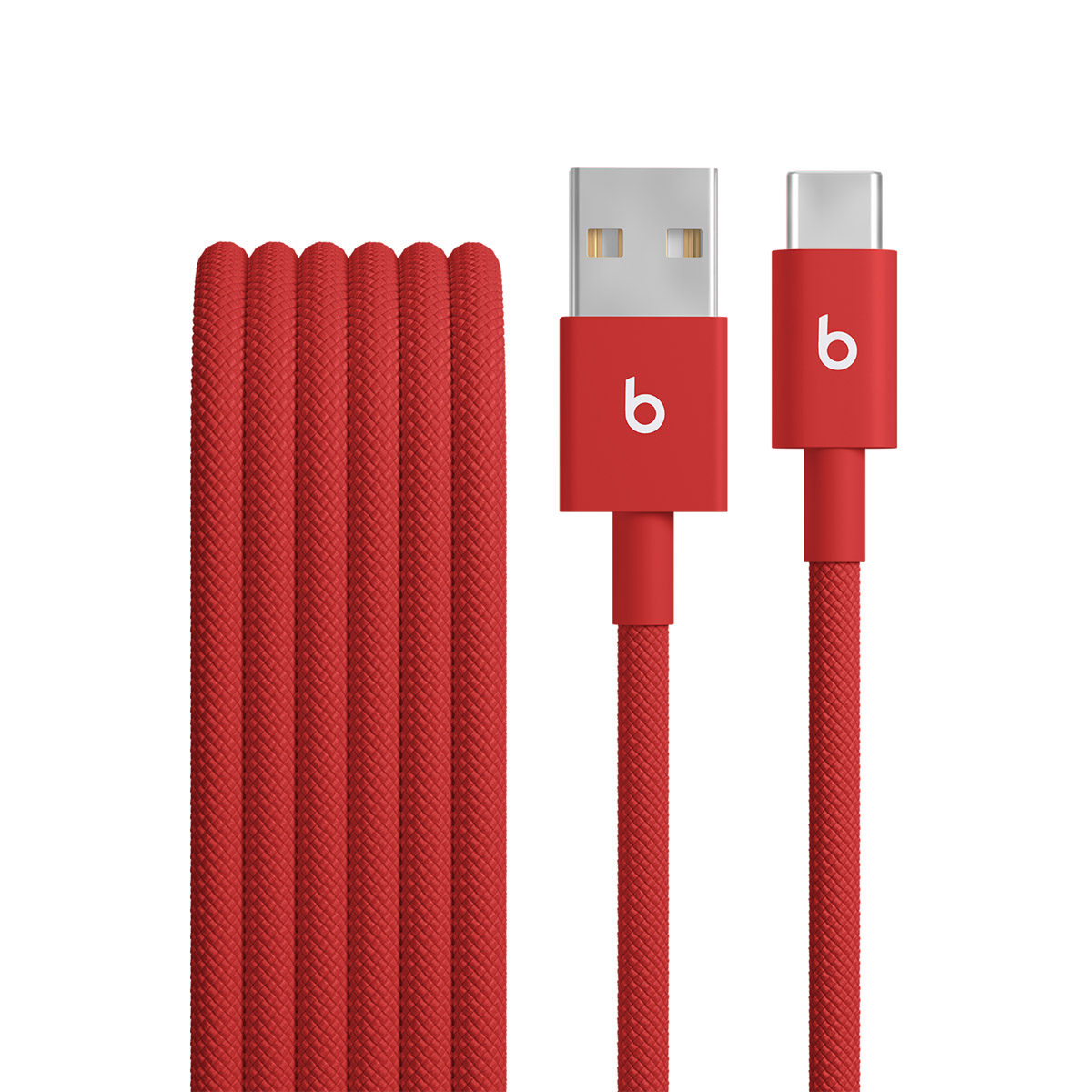 BEATS USB A TO USB C WOVEN CABLE 1.5M RAPID RED MFEJ4 thumbnail 2
