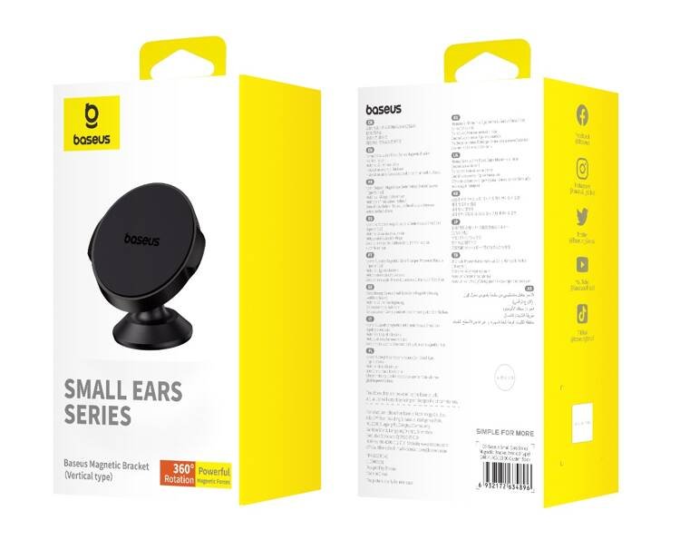 BASEUS 360° MAGNETIC CAR MOUNT HOLDER BLACK C40141403113-00.BK thumbnail 2