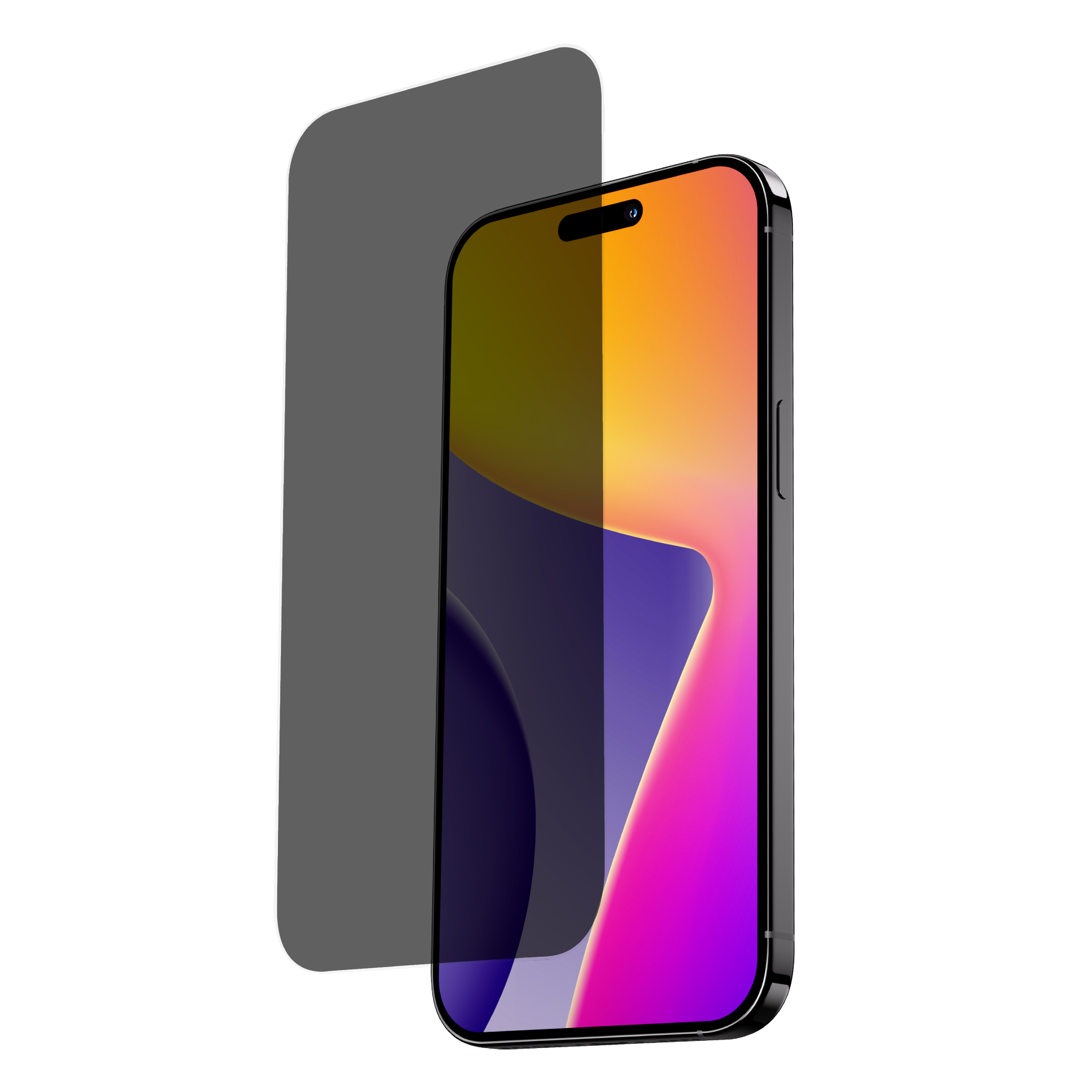 BLUPEBBLE IPHONE 15 GRAPHENE ROCK SERIES TEMPERED GLASS PRIVACY BP-IPGRROCK6.1FPV-15 thumbnail 2