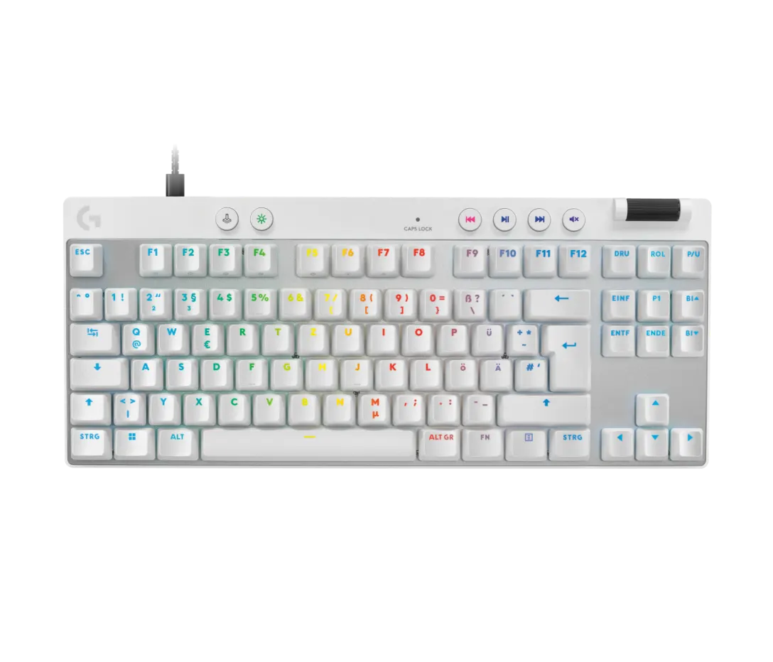 LOGITECH PRO X TKL RAPID GAMING KEYBOARD WHITE 920-013242 thumbnail 2