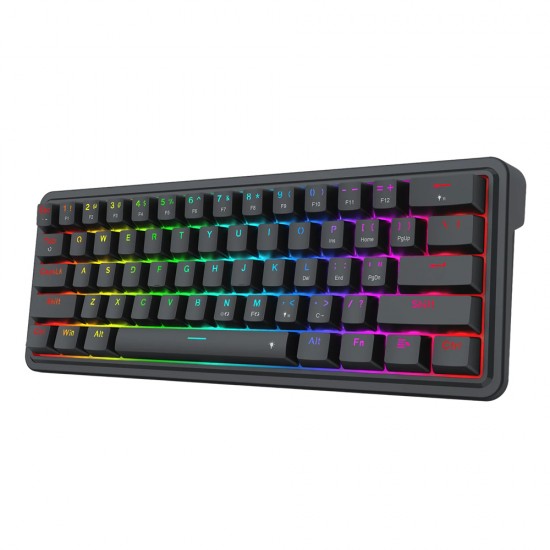 REDRAGON IRONGUARD 61 KEYS WIRED GAMING KEYBOARD BLACK K722-RGB thumbnail 2