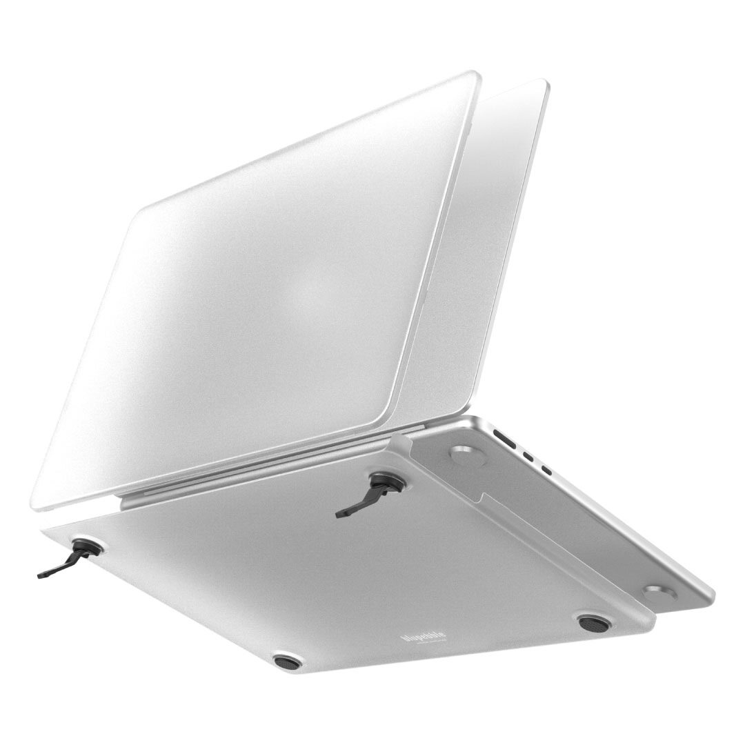 BLUPEBBLE MACBOOK AIR 13.6 INCH ARMOREDGE ULTRA-SLIM HARD CASE MATTE CLEAR BP-ARM13AIR-MC thumbnail 2
