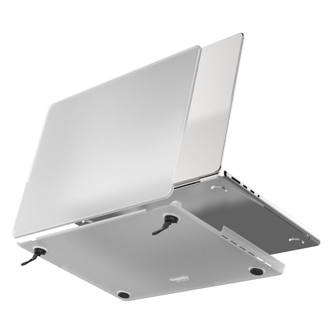 BLUPEBBLE MACBOOK PRO 14 INCH ARMOREDGE ULTRA-SLIM HARD CASE MATTE CLEAR BP-ARM14PRO-MC thumbnail 2