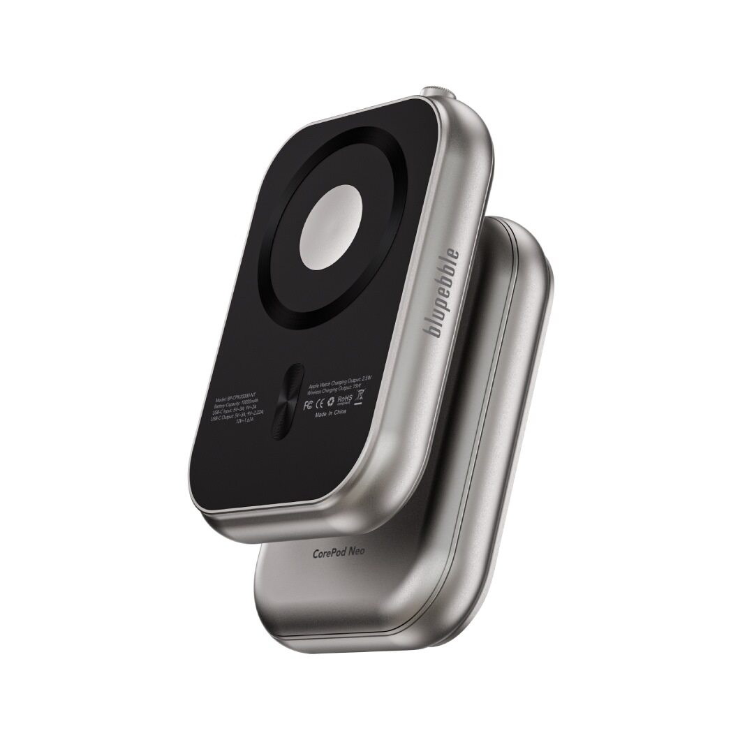 BLUPEBBLE COREPOD NEO 10000MAH MAGSAFE POWER BANK NATURAL TITANIUM BP-CPN10000-NT thumbnail 2