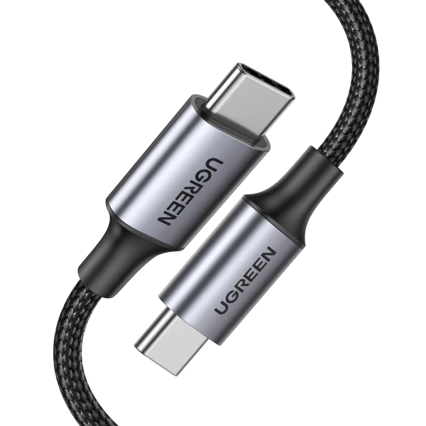 UGREEN USB-C TO USB-C 2.0 5A BRAIDED CABLE 1M BLACK 70427 thumbnail 2