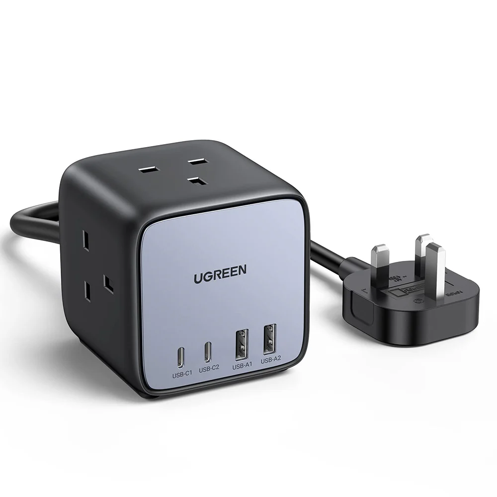UGREEN GAN TECH 7 IN 1 65W DIGINEST CUBE POWER STRIP 90906 thumbnail 2