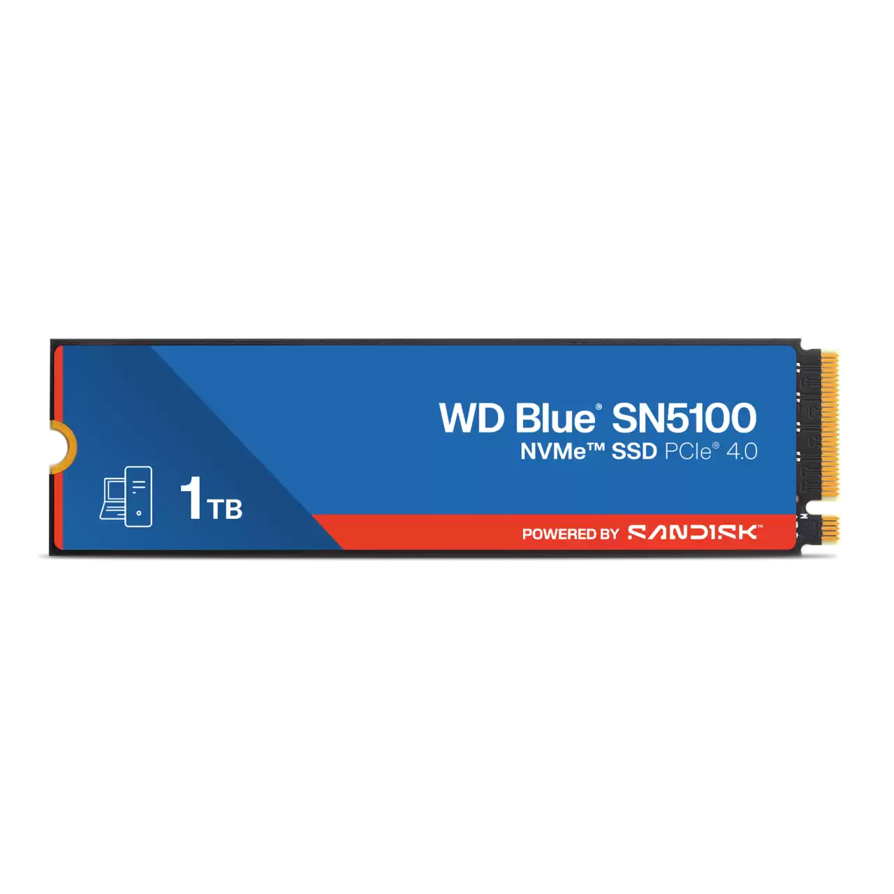 WD BLUE INTERNAL SSD 1TB SN5100 M.2 NVME 2280 PCIE 4.0 7100MB/S WDS100T5B0E thumbnail 2