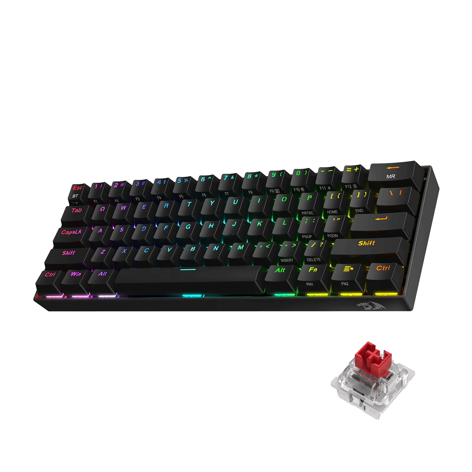 REDRAGON DRACONIC RGB WIRED/BT MECHANICAL KEYBOARD RED  K530 RGB PRO thumbnail 2