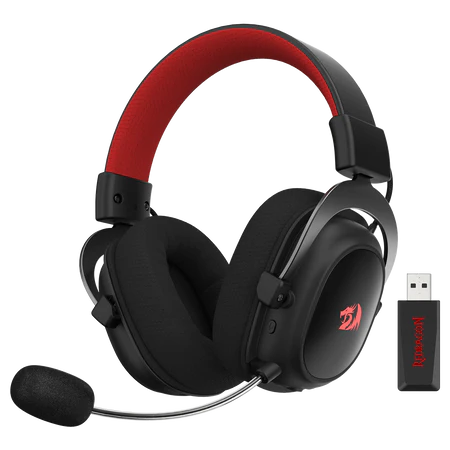 REDRAGON OVER-EAR ZEUS-X WIRELESS RGB GAMING HEADSET BLACK H510-WL thumbnail 2