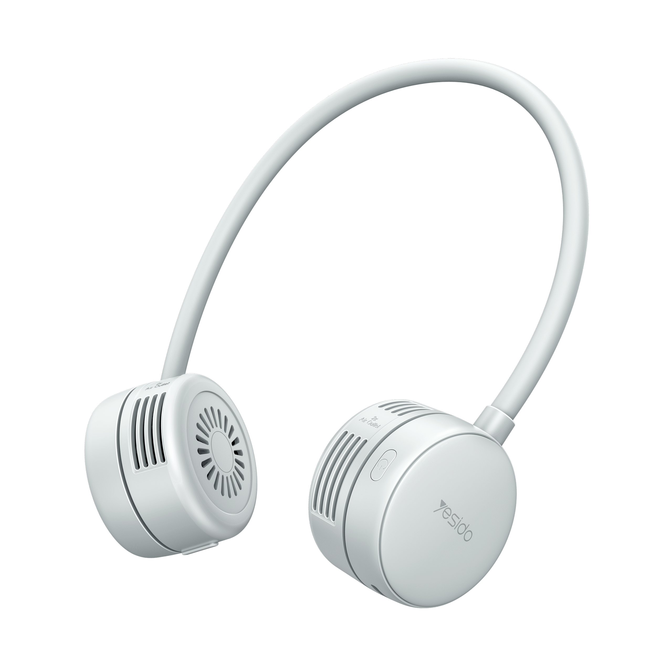 YESIDO PORTABLE NECK FAN GREY YF17 thumbnail 2