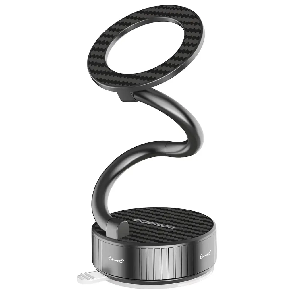 PORODO MAGCURVE SUCTION PHONE MOUNT BLACK PDPH0H3BK thumbnail 2