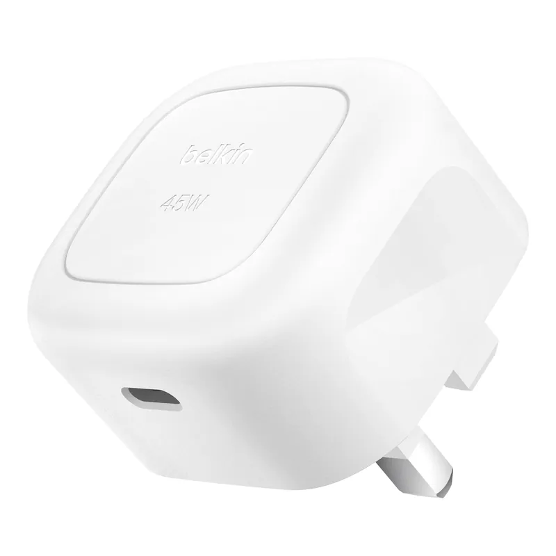 BELKIN BOOSTCHARGE COMPACT 45W USB C WALL CHARGER WHITE WCA013MYWH thumbnail 2