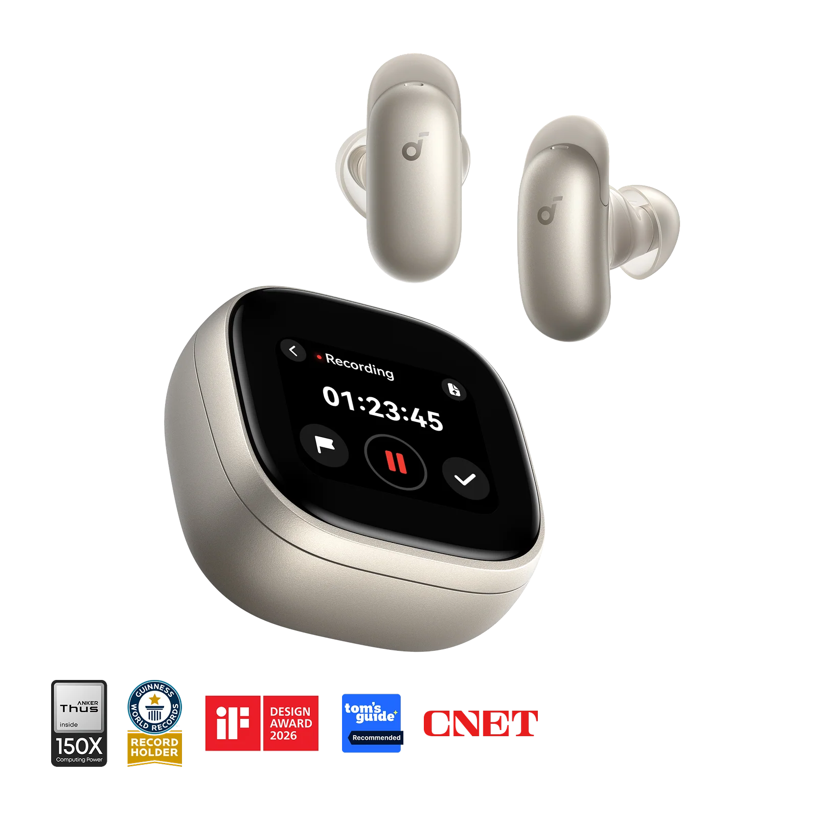 Anker Soundcore Liberty 5 Pro Max Golden - Premium Earbuds
