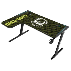 The GAMEON PHANTOM XL L-Shaped Gaming Desk (COD-PHANTOMXL-L-02) is designed to enhance your gaming environment with a stylish and functional setup