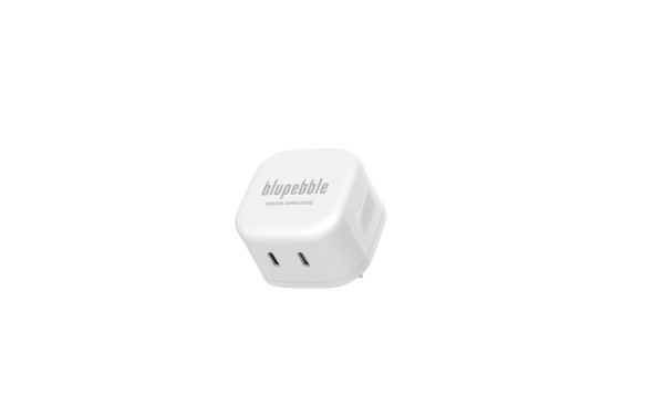 BLUPEBBLE 2 PORT PD GAN FAST CHARGER 45W WHITE BP-PD45GANUK-WH - Image 16