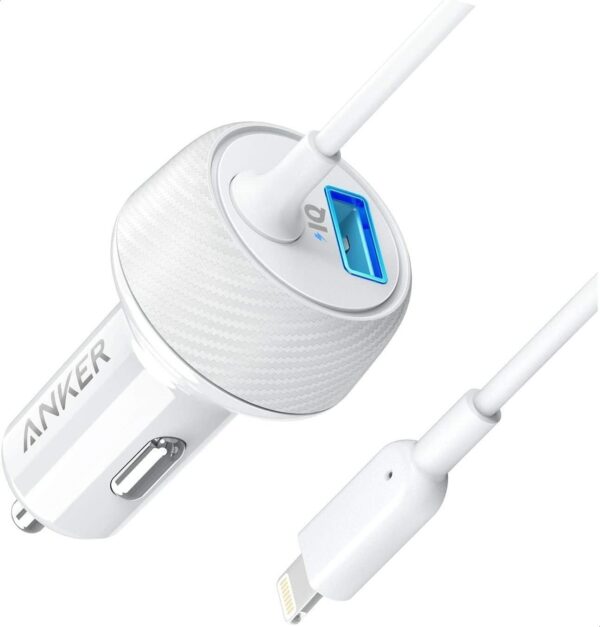 ANKER POWERDRIVE 2 ELITE WITH LIGHTNING CONNECTOR UN WHITE A2214H21