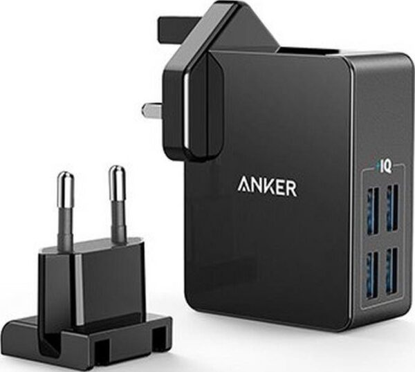 ANKER POWERPORT 4 LITE BLACK A2042L11