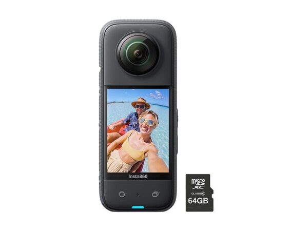 INSTA360 X3 ACTION CAMERA WITH 64GB MEMORY CARD