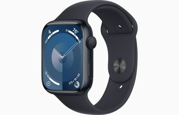 APPLE WATCH SERIES 9 GPS 45MM MIDNIGHT ALUMINIUM CASE WITH MIDNIGHT SPORT BAND