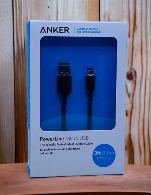 ANKER POWERLINE MICRO USB 3FT/6FT-BLACK/WHITE - Image 2