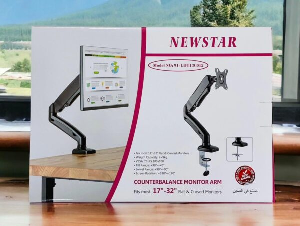 NEWSTAR COUNTERBALANCE MONITOR ARM 17 INCH TO 32 INCH LTD13C012 - Image 2