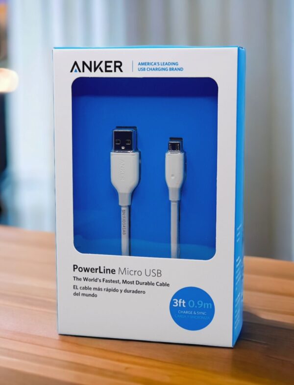 ANKER POWERLINE MICRO USB 3FT/6FT-BLACK/WHITE - Image 3