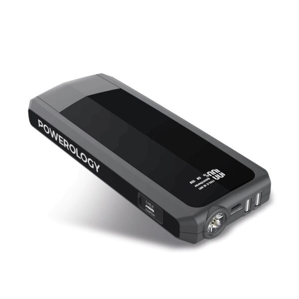 POWEROLOGY 16000MAH JUMPSTART POWERBANK 18W BLACK PPBCHA29