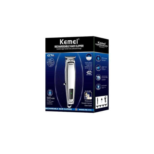 KEMEI RECHARGEABLE HAIR CLIPPER TRIMMER KM-1312