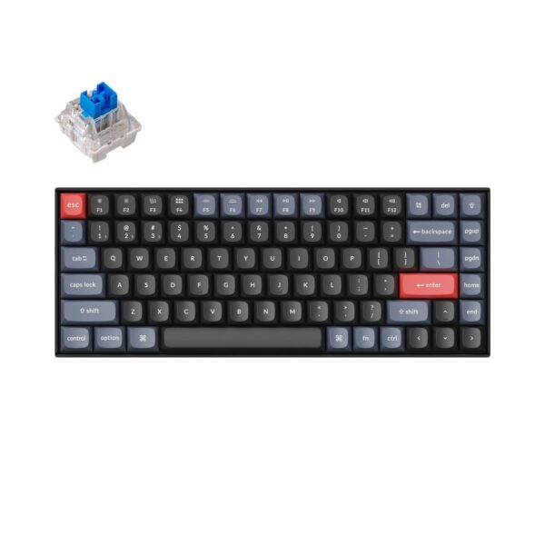 KEYCHRON K2 PRO 84 KEYS KEYCHRON K PRO MECHANICAL KEYBOARD  WHITE BACKLIGHT BLUE SWITCHES K2P-G2