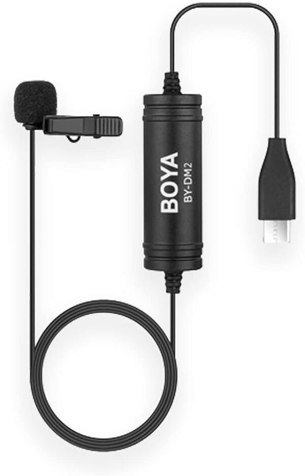 BOYA DIGITAL LAVALIER MICROPHONE  WITH TYPE-C BY-DM2