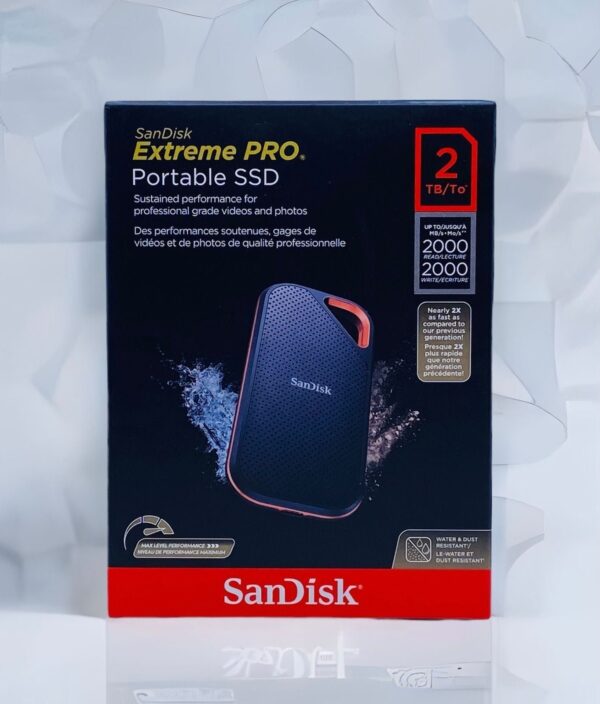 SANDISK EXTREME PRO PORTABLE SSD 2TB SDSSDE81-2T00-G25