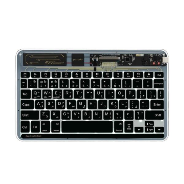 PORODO CRYSTAL SHELL ULTRA SLIM KEYBOARD BLACK PD-TRPBTBK-BK