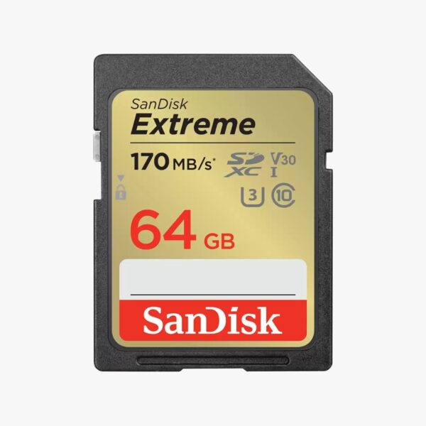 SANDISK EXTREME UHS-I CARD 64GB 170MB/S SDSDXV2-064G-GNCIN