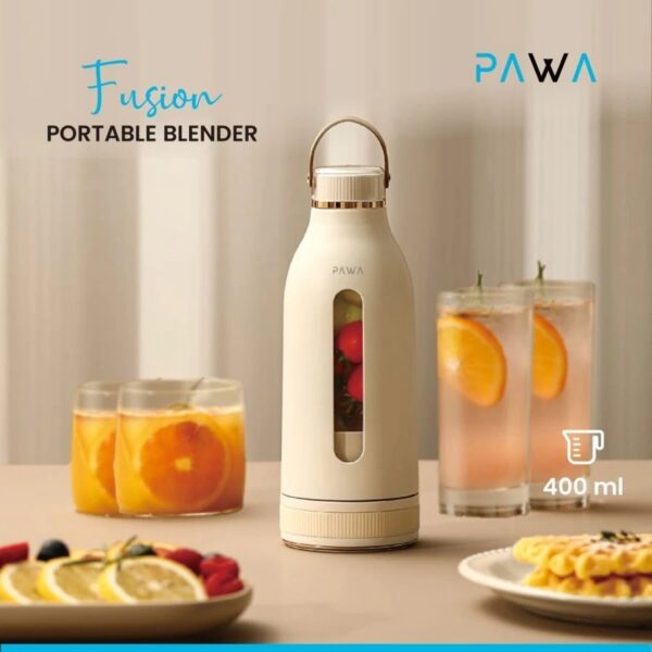 PAWA FUSION PORTABLE BLENDER 400ML 80W WHITE PW-PJ323-WH