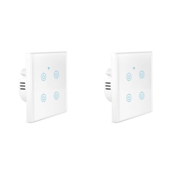 BLUPEBBLE HOM SMART WALL SWITCH 4 GANG HM-SMT4WALLSWITCH-WH - Image 2