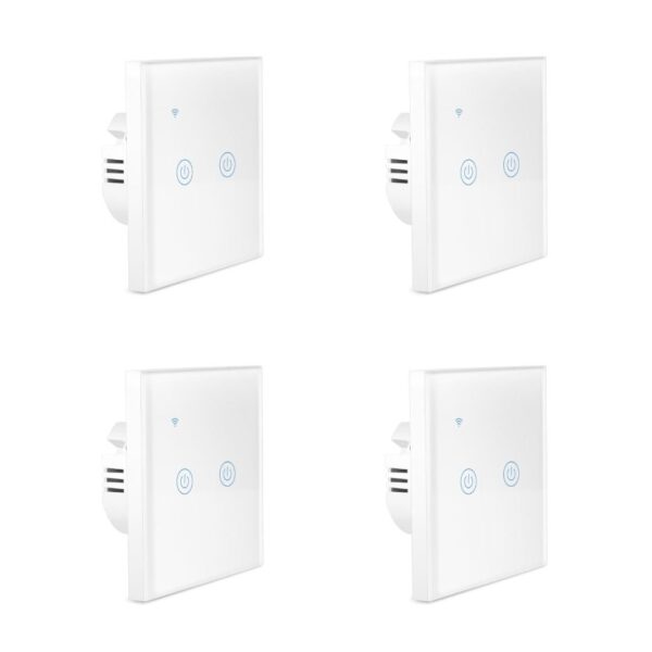 BLUPEBBLE HOM SMART WALL SWITCH 2 GANG HM-SMT2WALLSWITCH-WH - Image 3