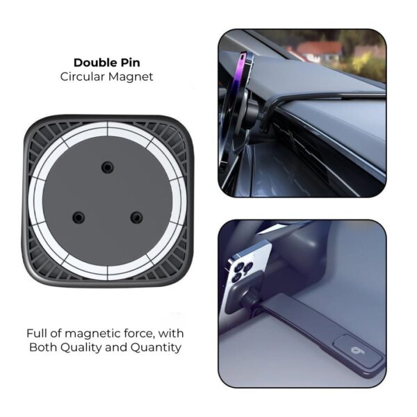 BLUPEBBLE NAVI MAGNETIC MOUNT WITH MAGSAFE PHONE HOLDER BLACK BP-NAVIMAGMOUNT-BK - Image 3