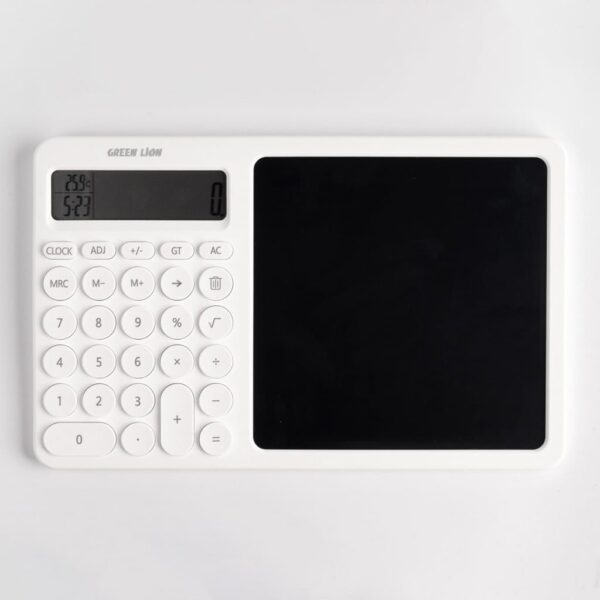 GREEN LION CALCWRITE PRO CALCULATOR-WRITING PAD COMBO WHITE GNCALCWPADWH - Image 3