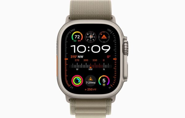 APPLE WATCH ULTRA 2 49MM GPS + CELLULAR TITANIUM CASE WITH OLIVE ALPINE LOOP - Image 2