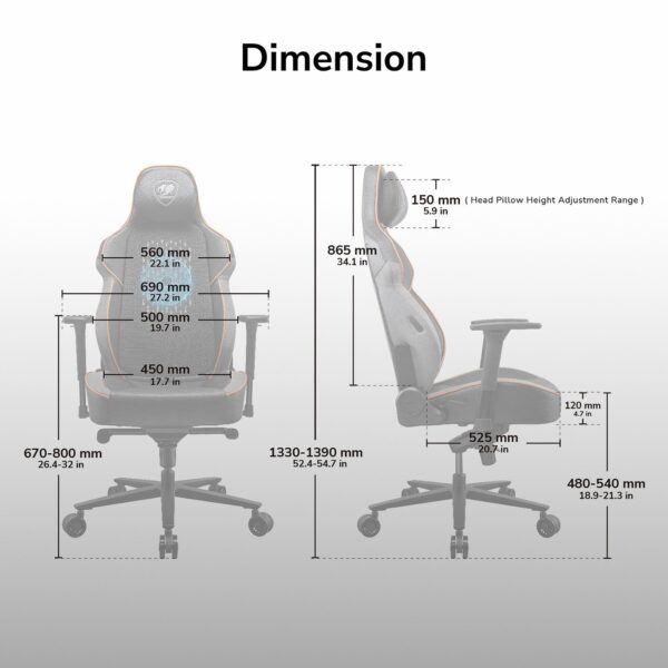 COUGAR NXSYS AERO GAMING CHAIR - Image 7