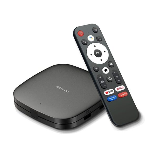 PORODO ANROID TV BOX 1080P 2GB RAM 8G ROM BLACK PD-ANTVB-BK