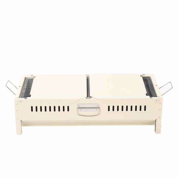 PORODO LIFESTYLE OUTDOOR BBQ GRILL DUAL WING DESIGN WHITE - Image 2