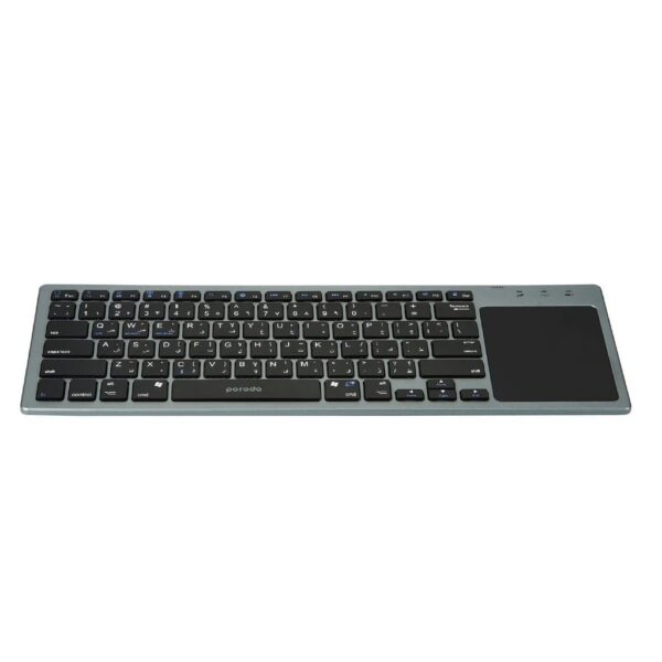 PORODO WIRELESS ULTRA SLIM BLUETOOTH KEYBOARD WITH TOUCH PAD GRAY PDWKBTP-GY