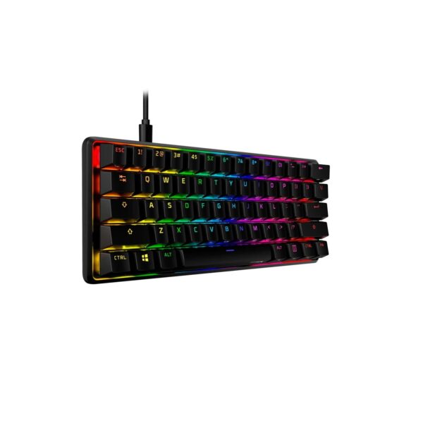 HYPERX ALLOY ORIGINS PBT DURABLE DOUBLE SHOT PBT MATERIAL KEYBOARD AQUA TACTILE PS5/PS4/XBOX ENGLISH